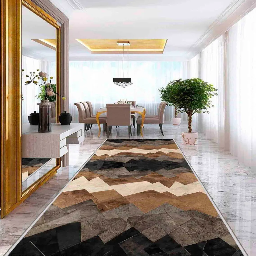 Käytävämatto Linento Kiia 80x250cm ruskea