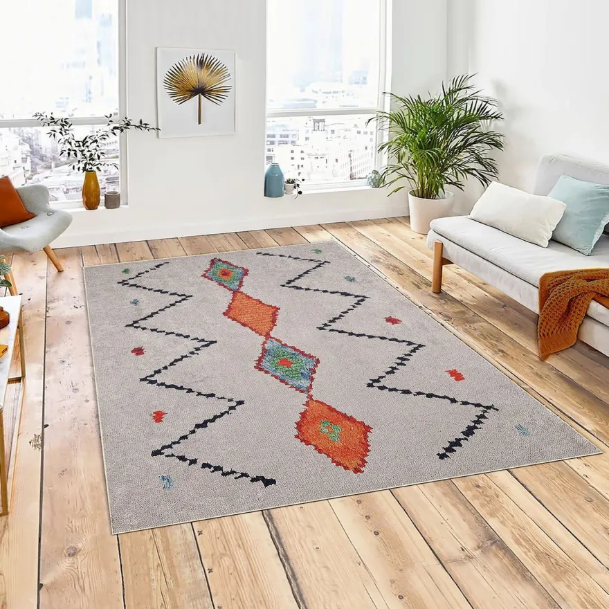 Käytävämatto Linento Woopamuk017, 80x150cm, beige