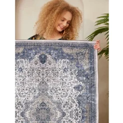 Käytävämatto Linento Woosonil066, 80x150cm, sininen