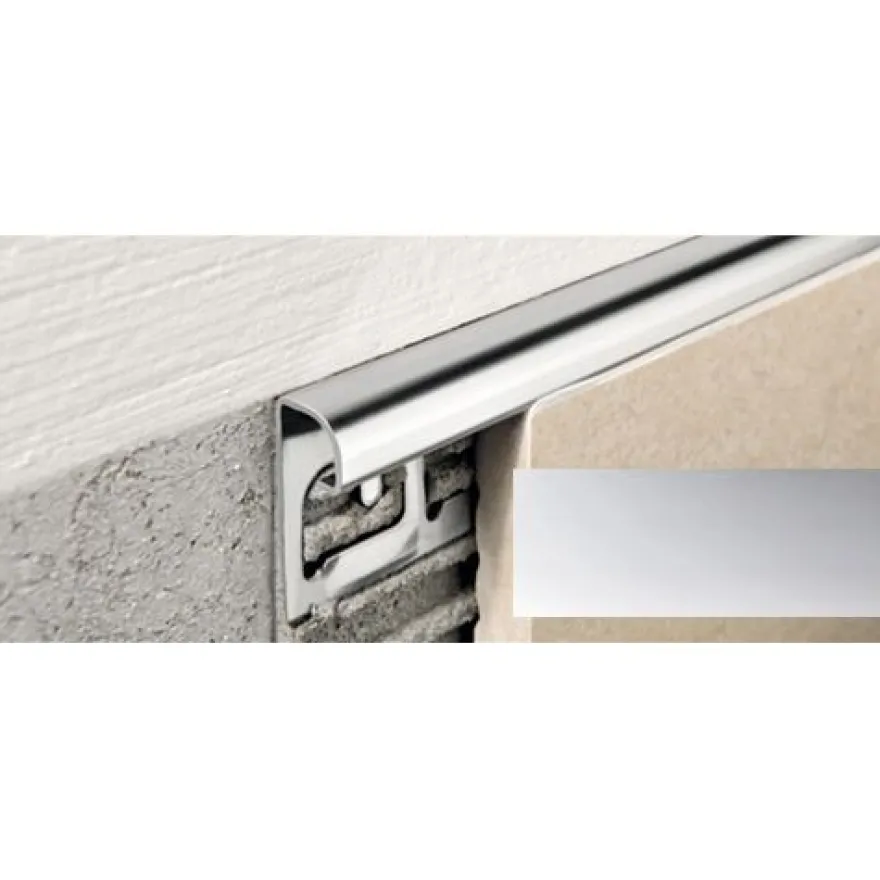 Laattalista Progress Profiles Projolly Quart, 2,7m, 11mm, kromi