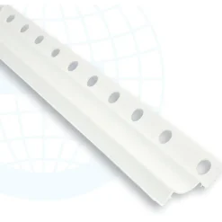 Laattalista/sisäkulma Euroshrink pvc 210, 10mm x 2.55m, valkoinen