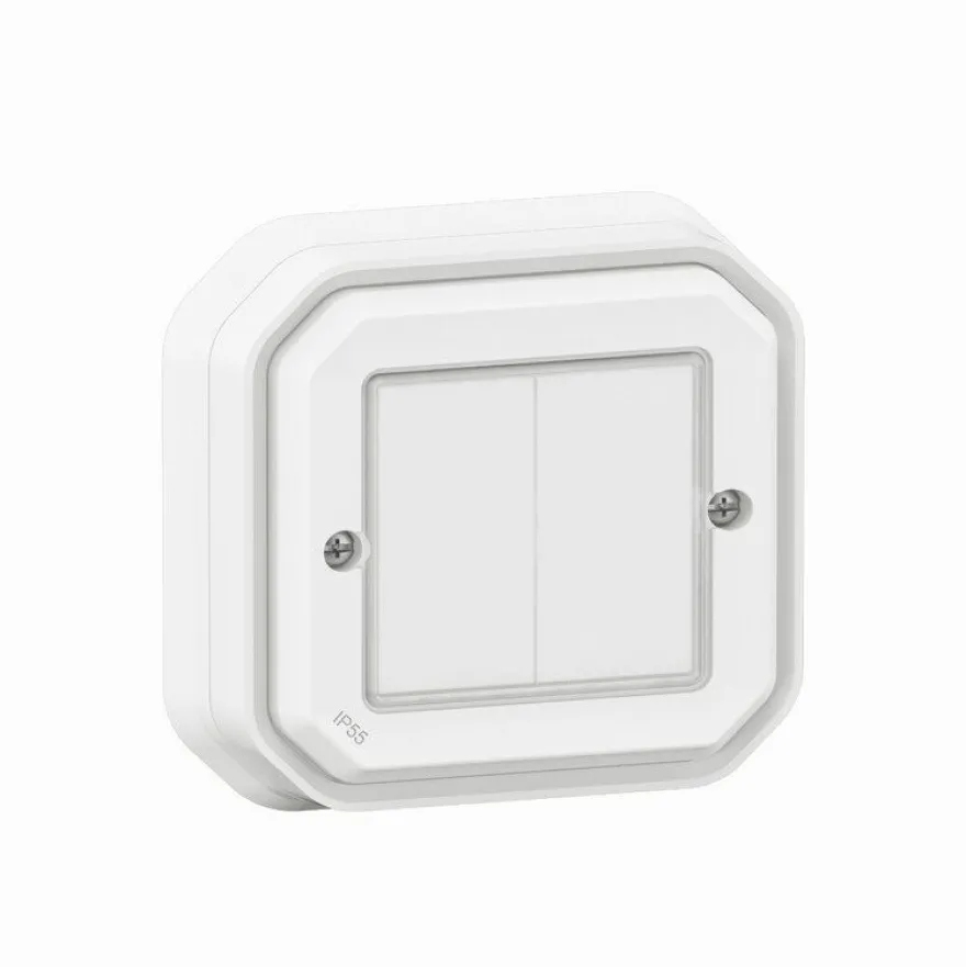 Langaton kaksoiskytkin Legrand Plexo with Netatmo IP55 pinta, paristoton