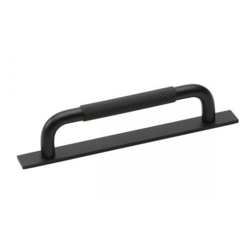 Lankavedin aluslevyllä Beslag Design Helix, 170x15x37mm, mattamusta