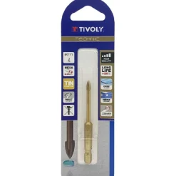 Lasiporanterä Tivoly, 4mm, 1/4" kuusiokanta, Ø4