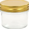 Lasiset hillopurkit kullan värisillä kansilla 48 kpl 110 ml
