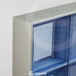 Lasitiilen kehyslista Euroshrink rst 265s, 84x10mm x 2.5m, kiiltävä teräs