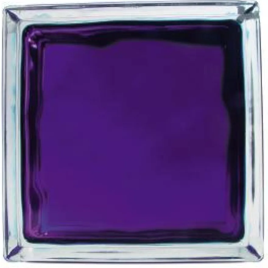 Lasitiili Vitrablok Iris, 1908/W VI, 19x19x8cm, violetti pilvi