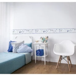 Lastenhuoneen boordi Kids Walls 45849, vinyylipinta, 0.18x5m, avaruus, sininen