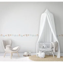 Lastenhuoneen boordi Kids Walls 45868, vinyylipinta, 0.18x5m, pilvi, monivärinen
