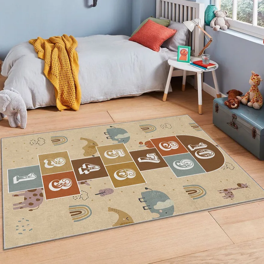 Lastenhuoneen matto Linento HMI KDC-117, 180x280cm, beige