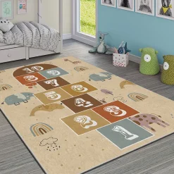 Lastenhuoneen matto Linento HMI KDC-117, 180x280cm, beige