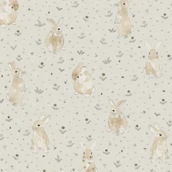 Lastenhuoneen tapetti Rebel Walls Bunny Field Sand, beige