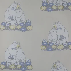 Lastenhuoneen tapetti Sandudd Muumi 4909-1, 0,53x11,2m, beige, non-woven.