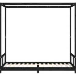Lasten katossänky musta 90x200 cm, mänty