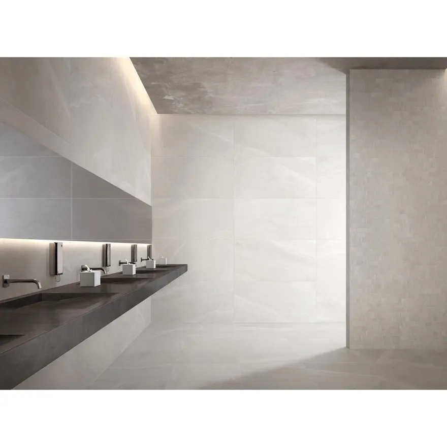 Lattialaatta Pukkila Landstone White, himmeä, sileä, 1198x598mm