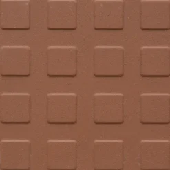 Lattialaatta Pukkila Natura Keskiruskea, himmeä, struktuuri, neliönasta, 96x96mm