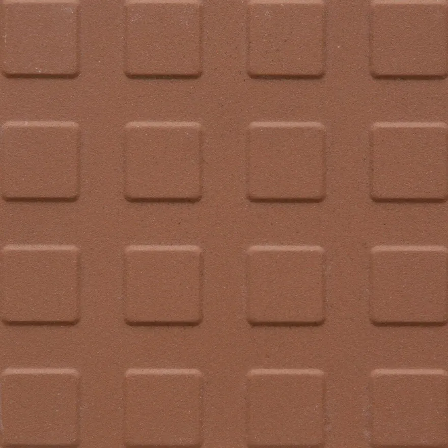 Lattialaatta Pukkila Natura Keskiruskea, himmeä, struktuuri, neliönasta, 96x96mm
