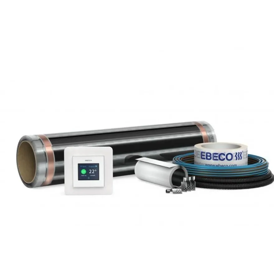 Lattialämmityskelmupaketti Ebeco FOIL KIT 500, 40 cm lämmitysleveys, 22.5m, 8-10m2, 625W