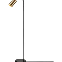 Lattiavalaisin Linento Lighting Emek, 120cm, musta/kulta