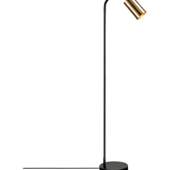Lattiavalaisin Linento Lighting Emek, 120cm, musta/kulta