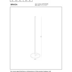 Lattiavalaisin Lucide Braga, Ø30cm, IP20, 22W, ruskea