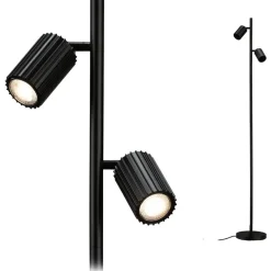 Lattiavalaisin Paulmann Lirena 157.5 cm max. 2x7W, mattamusta