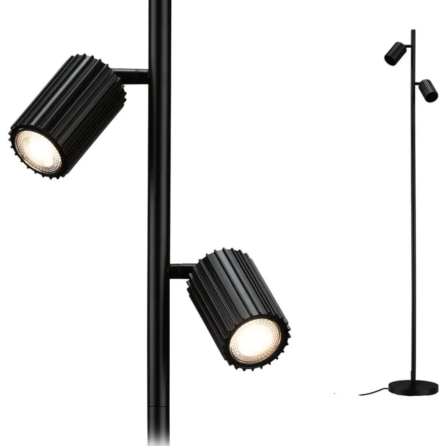 Lattiavalaisin Paulmann Lirena 157.5 cm max. 2x7W, mattamusta