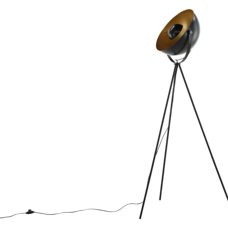 Lattiavalaisin Venture Home Search, 159cm, musta/messinki