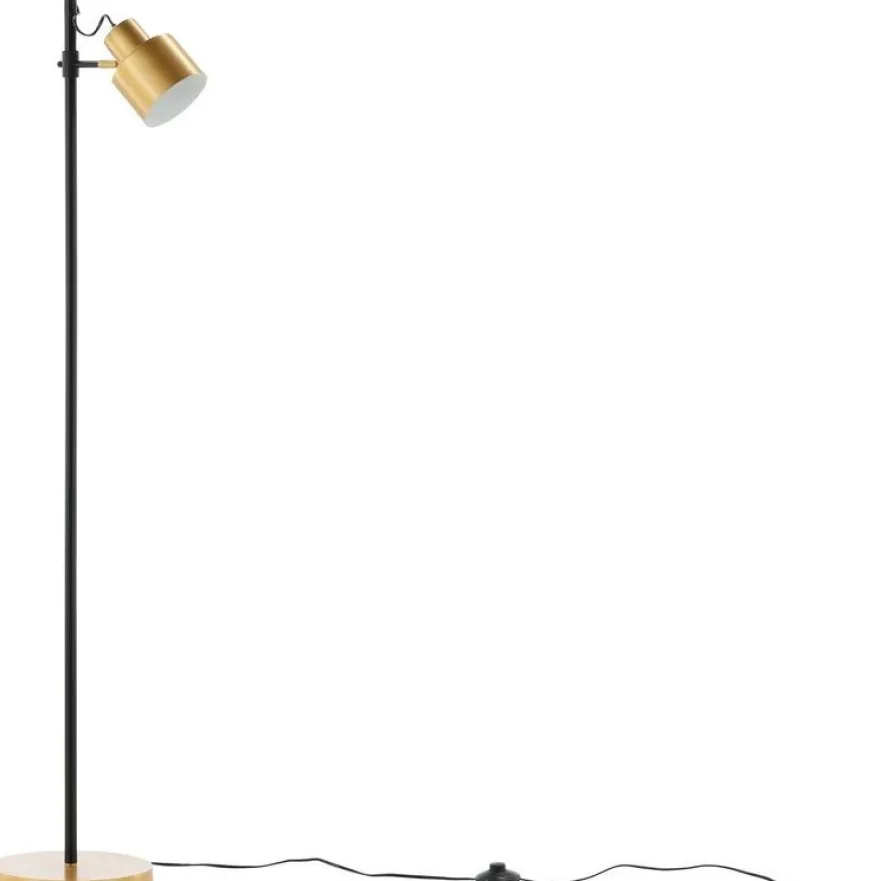 Lattiavalaisin Venture Home Vifta, 178cm, musta/messinki