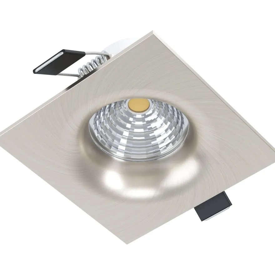 LED-alasvalo Eglo Saliceto, 2700K, harjattu teräs