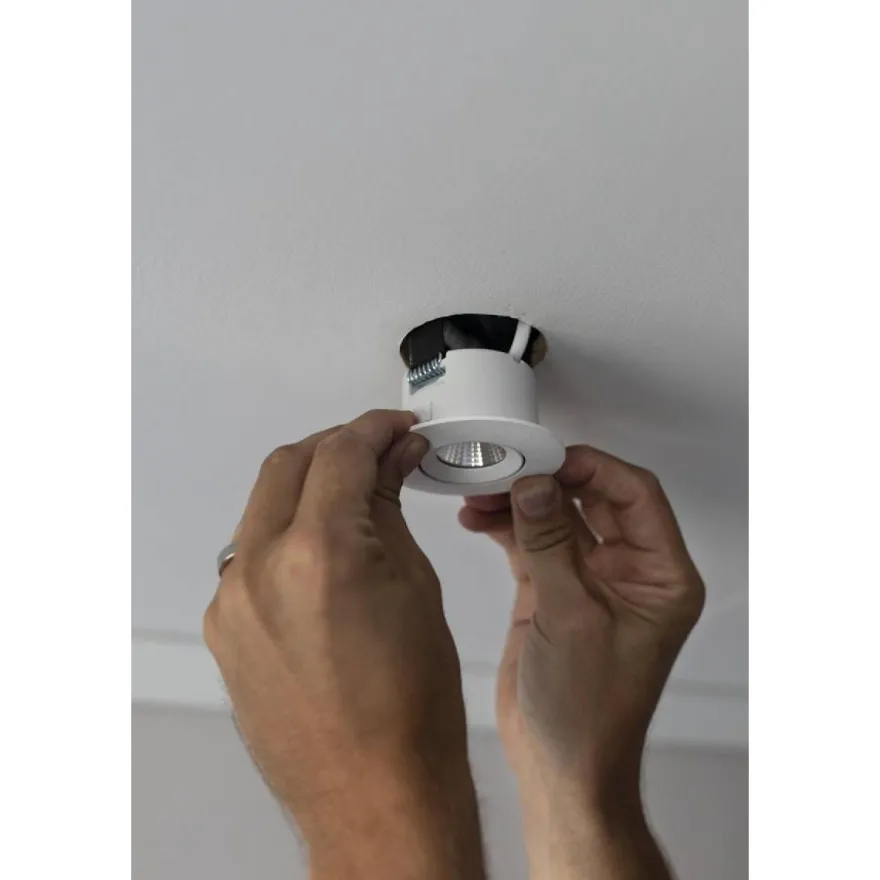 LED-alasvalo Hide-a-lite Optic S Quick ISO, 3000K, valkoinen