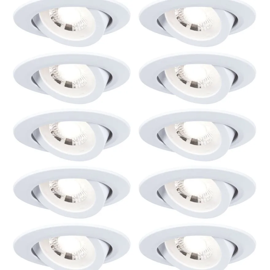 LED-alasvalo Paulmann Ø82mm kääntyvä 70° 4.8W 10x450lm 3000K valkoinen, eri määriä