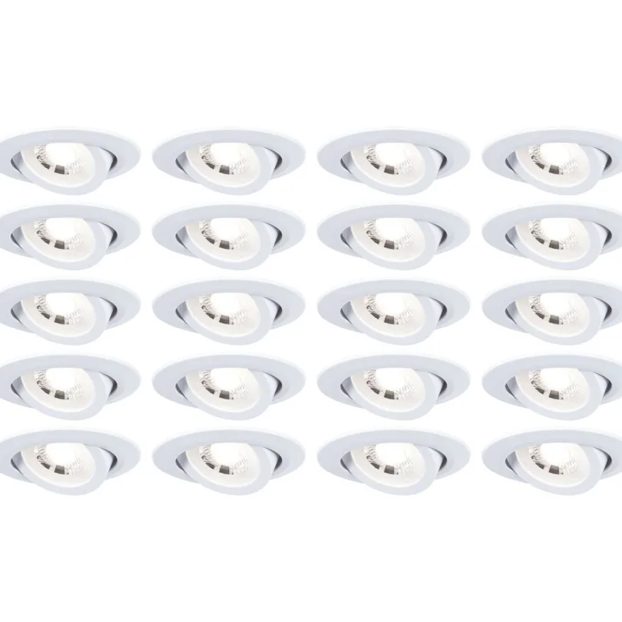 LED-alasvalo Paulmann Ø82mm kääntyvä 70° 4.8W 10x450lm 3000K valkoinen, eri määriä