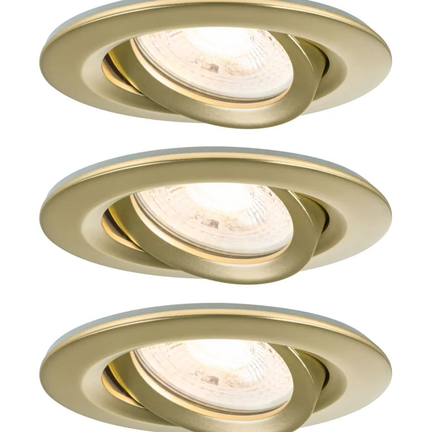 LED-alasvalo Paulmann Nova Plus IP65 Ø93mm 30° GU10 6W 460lm 2700K himmennettävä upotettava mattakulta 3kpl/pkt