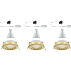 LED-alasvalo Paulmann Nova Plus IP65 Ø93mm 30° GU10 6W 460lm 2700K himmennettävä upotettava mattakulta 3kpl/pkt