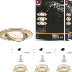LED-alasvalo Paulmann Nova Plus IP65 Ø93mm 30° GU10 6W 460lm 2700K himmennettävä upotettava mattakulta 3kpl/pkt