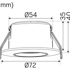 LED-alasvalosarja Hide-a-lite Optic Quick S ISO 6-pack, 2700K, valkoinen