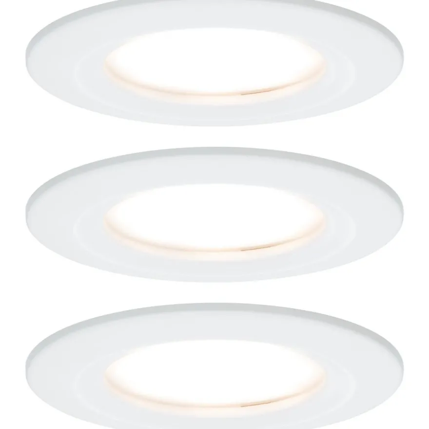 LED-Alasvalosetti Paulmann Nova, 3-osainen, himmennettävä, IP44, 2700K, eri värejä