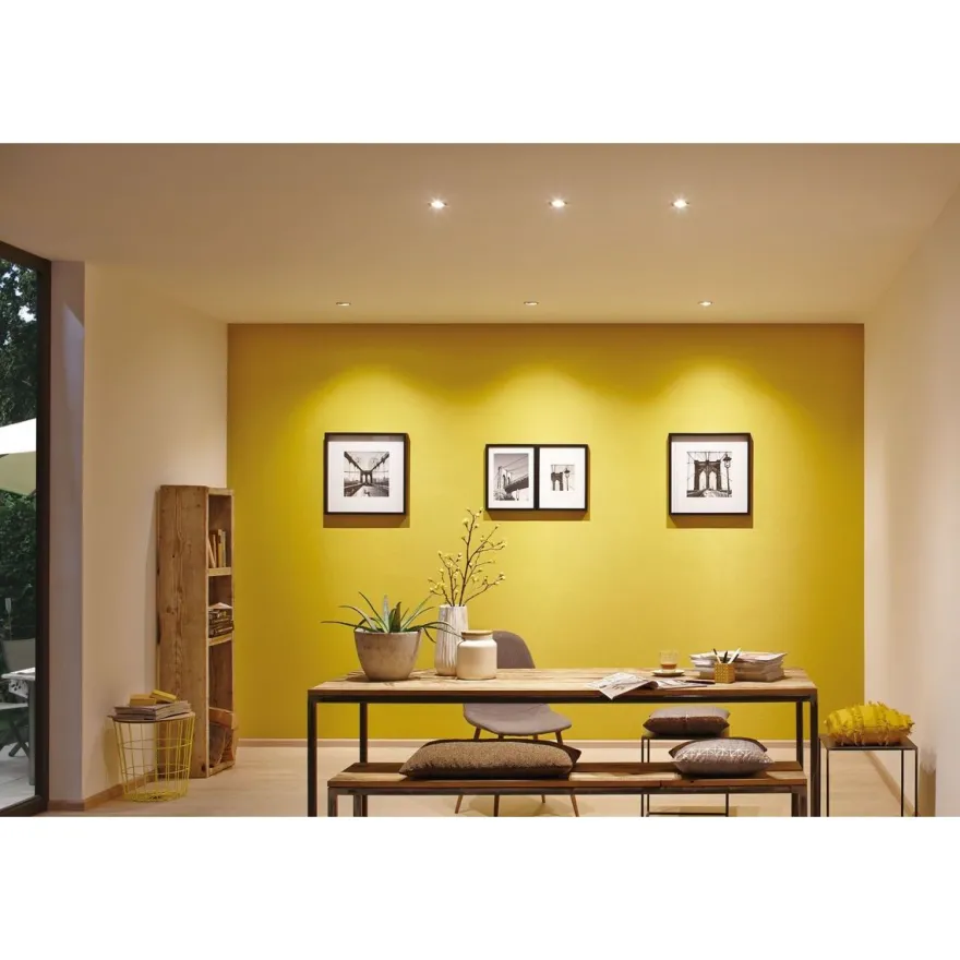 LED-Alasvalosetti Paulmann Nova, 3-osainen, himmennettävä, IP44, 2700K, eri värejä