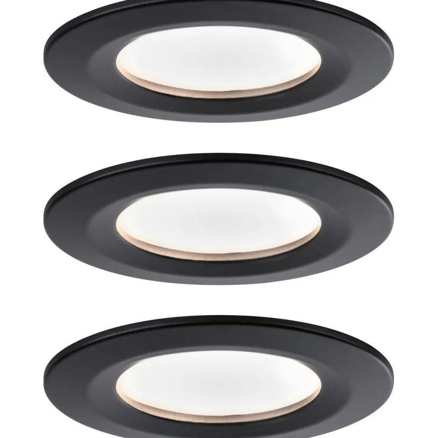 LED-Alasvalosetti Paulmann Nova, 3-osainen, himmennettävä, IP44, 2700K, eri värejä