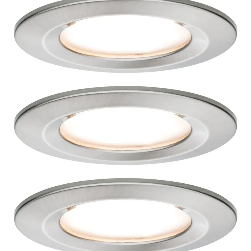 LED-Alasvalosetti Paulmann Nova, 3-osainen, himmennettävä, IP44, 2700K, eri värejä