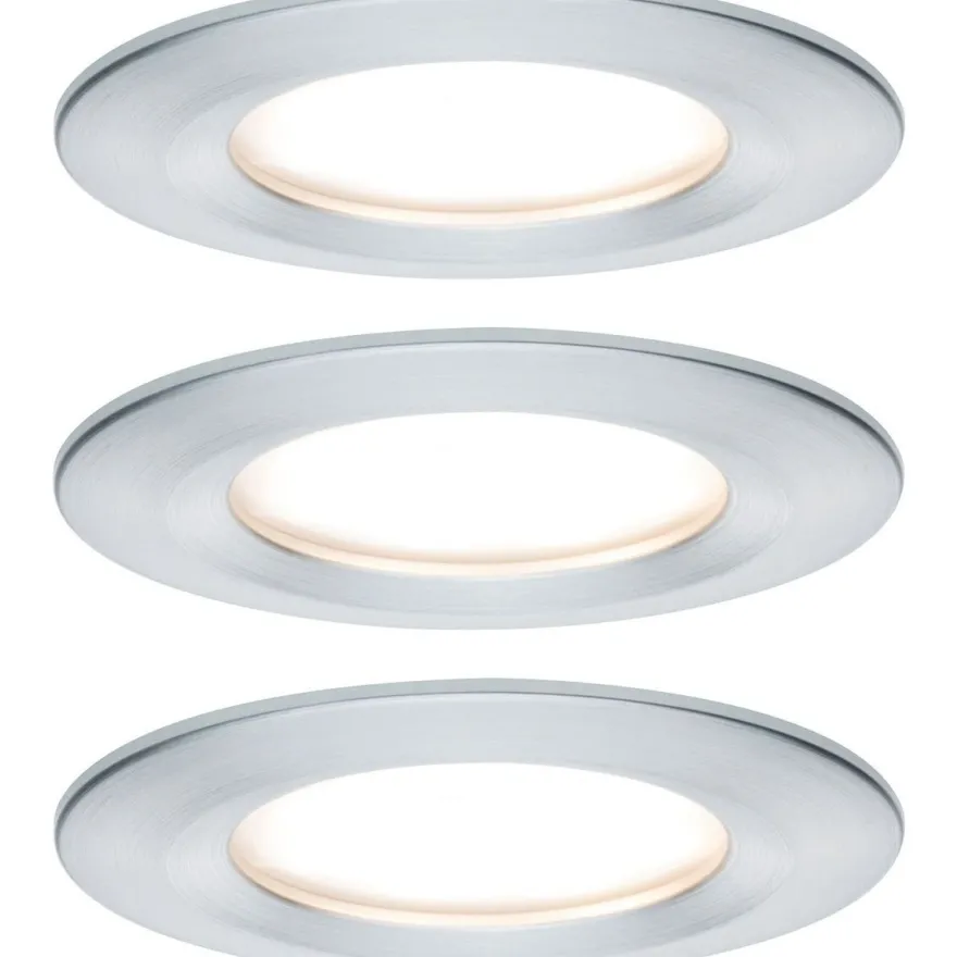 LED-Alasvalosetti Paulmann Nova, 3-osainen, himmennettävä, IP44, 2700K, eri värejä