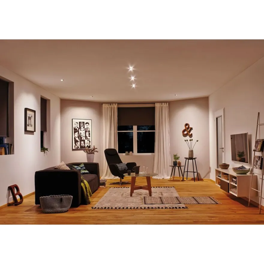 LED-Alasvalosetti Paulmann Nova, 3-osainen, himmennettävä, IP44, 2700K, eri värejä
