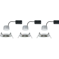 LED-Alasvalosetti Paulmann Nova, 3-osainen, himmennettävä, IP44, 2700K, eri värejä