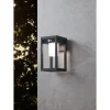 LED-aurinkokennoseinävalaisin Eglo, Martano, liiketunnistin, musta