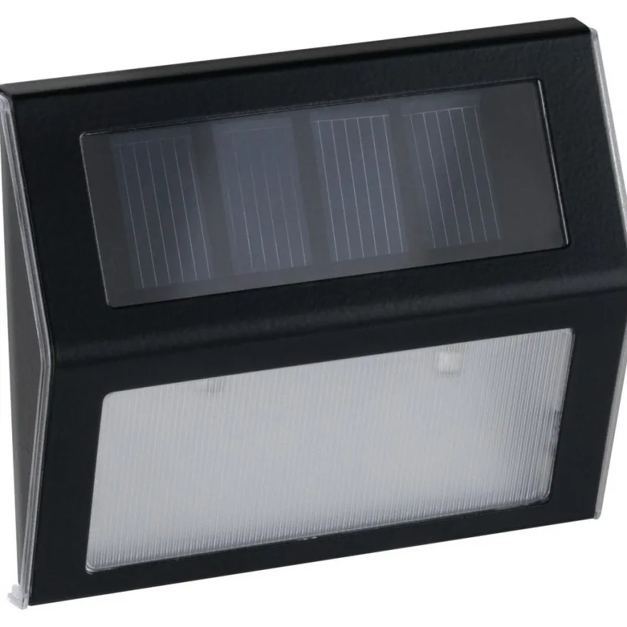 LED-aurinkokennovalaisin portaille Paulmann Dayton, IP44, 3000K, hämärätunnistin, antrasiitti