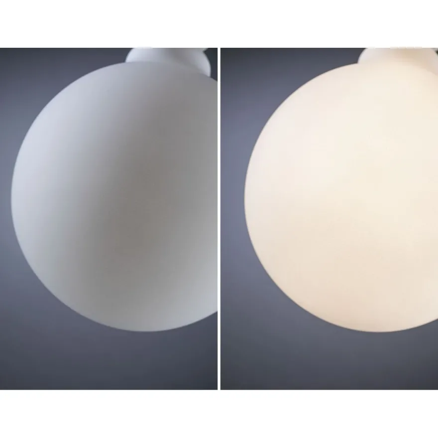 LED-filamenttilamppu Paulmann Lampion Globe, G125, E27, 400lm, 4.3W, 3000K, himmennettävä, valkoinen