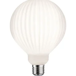 LED-filamenttilamppu Paulmann Lampion Globe, G125, E27, 400lm, 4.3W, 3000K, himmennettävä, valkoinen raita