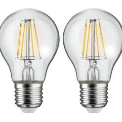 LED-filamenttilamppu Paulmann Pear, E27, 470lm, 5W, 2700K, kirkas, 2kpl