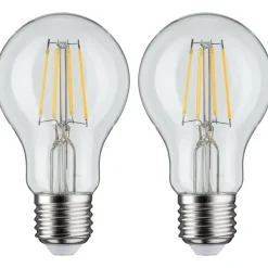 LED-filamenttilamppu Paulmann Pear, E27, 470lm, 5W, 2700K, kirkas, 2kpl